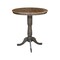 International Concepts Round 36 in Rd top ped table, 12 in leaf, 41.3 inh, bar Height, Hickory/Washed Coal, 36 W, 48 L, Wood K45-36RXT-6B-2 - alternate 6